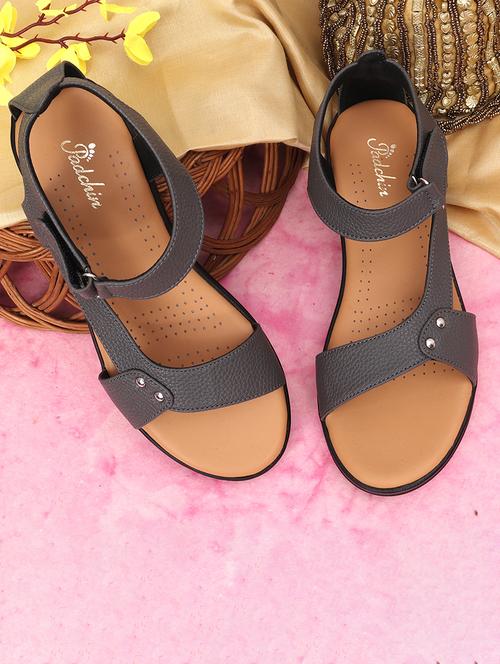 women solid ankle strap sandal - 21652564 -  Standard Image - 0