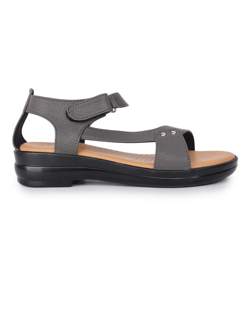 women solid ankle strap sandal - 21652564 - Standard Image - 2