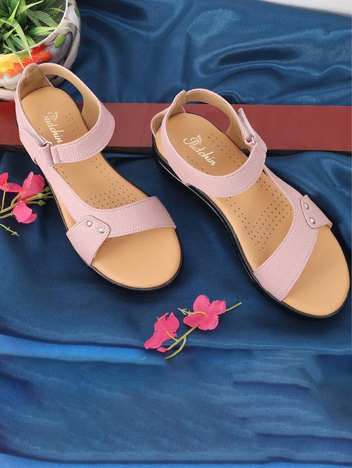 women solid ankle strap sandal - 21652565 -  Standard Image - 0