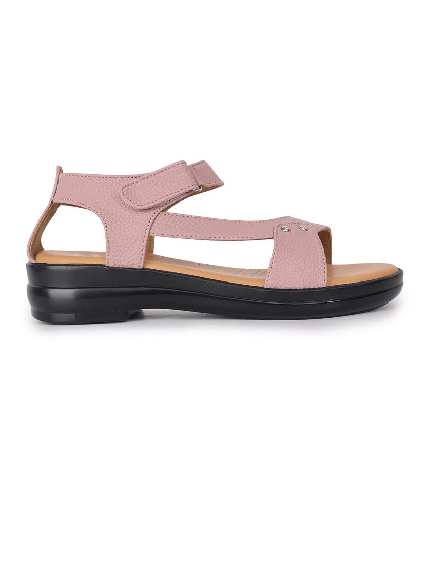 women solid ankle strap sandal - 21652565 - Standard Image - 2