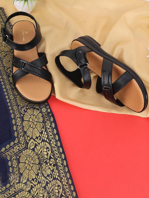 women solid ankle strap flat - 21652568 - Standard Image - 0