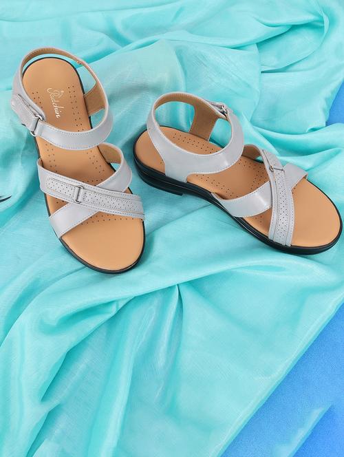 women solid ankle strap flat - 21652569 -  Standard Image - 0