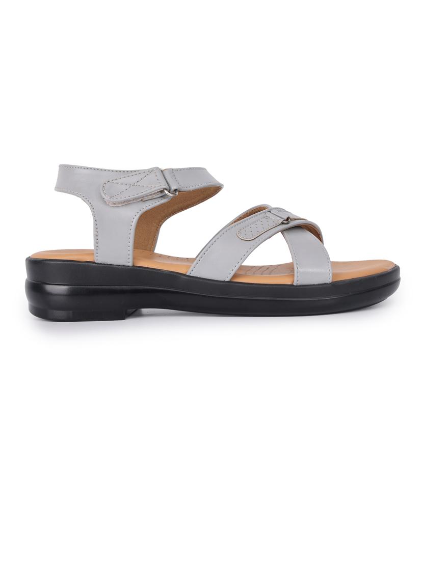 women solid ankle strap flat - 21652569 - Standard Image - 2