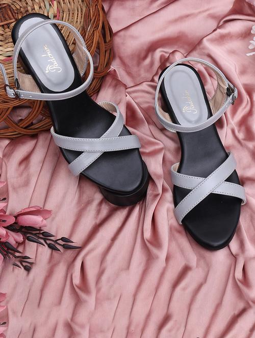 women solid ankle strap sandal - 21652575 - Standard Image - 0