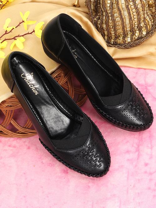 women laser cut detailed wedge heeled moccasin loafers - 21652635 - Standard Image - 0