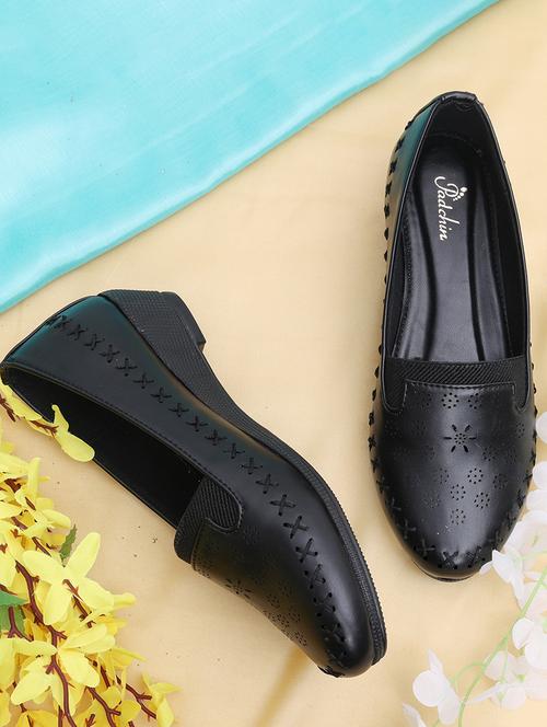 women black slip on loafer - 21652639 - Standard Image - 0