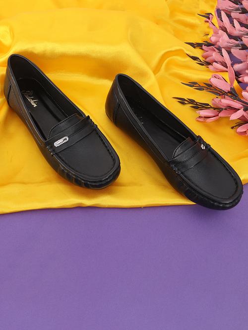 women black slip on loafer - 21652646 - Standard Image - 0