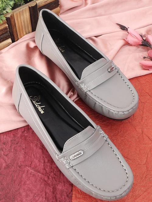 women grey slip on loafer - 21652647 - Standard Image - 0