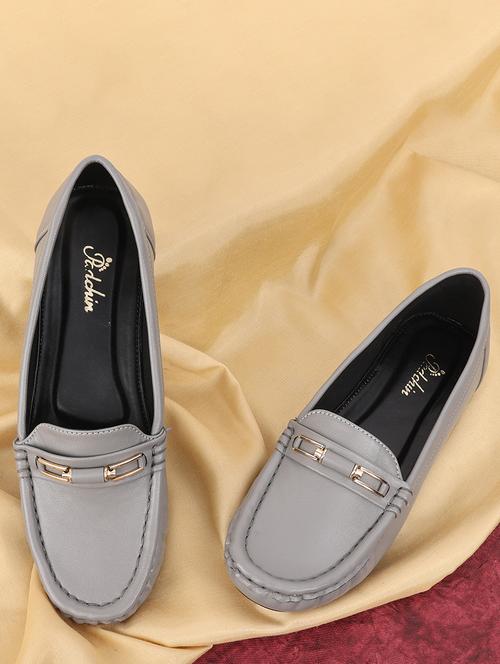 women grey slip on loafer - 21652649 - Standard Image - 0