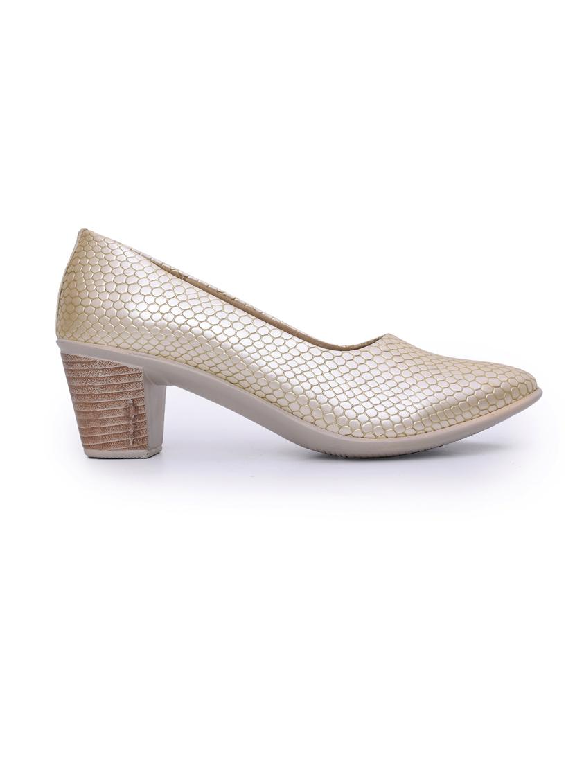 women beige slip on pump - 21652659 - Standard Image - 2