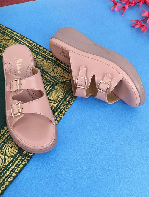 women solid slip on wedge - 21652679 -  Standard Image - 0