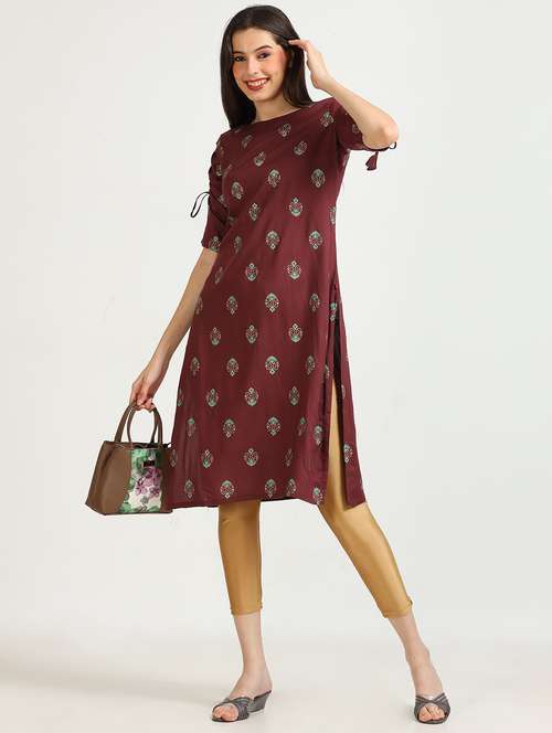 women printed straight kurta - 21652718 -  Standard Image - 0