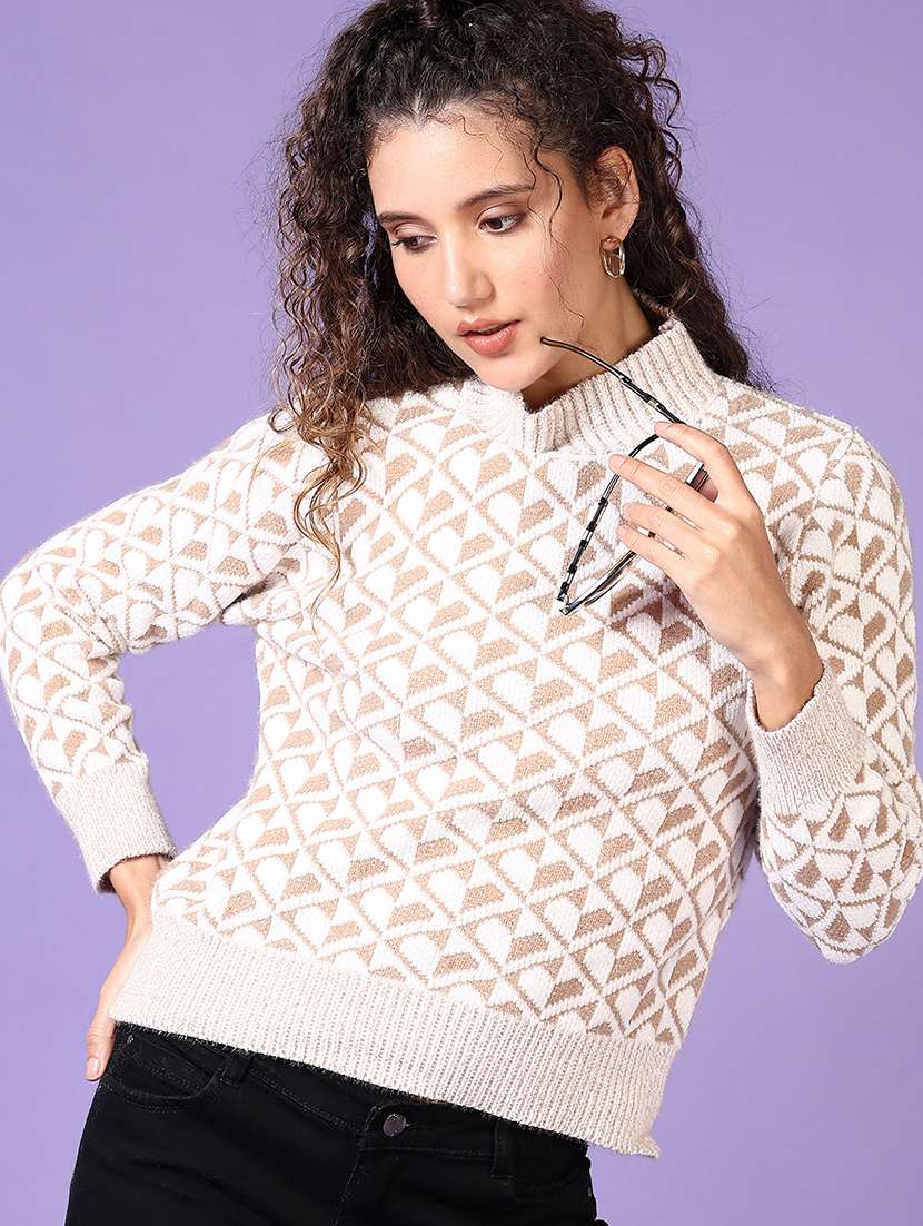 women self design long sleeve pullover - 21652807 -  Standard Image - 2