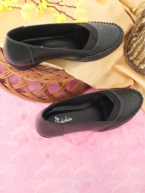 women black cut work slip on loafer - 21652892 - Standard Image - 0