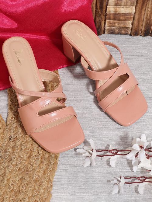 women solid square toe block heel sandal - 21652896 -  Standard Image - 0