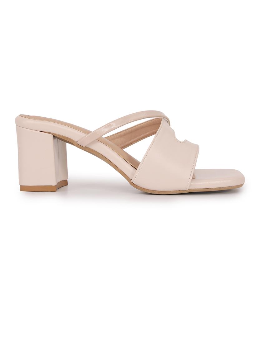 women solid square toe block heel sandal - 21652897 - Standard Image - 2