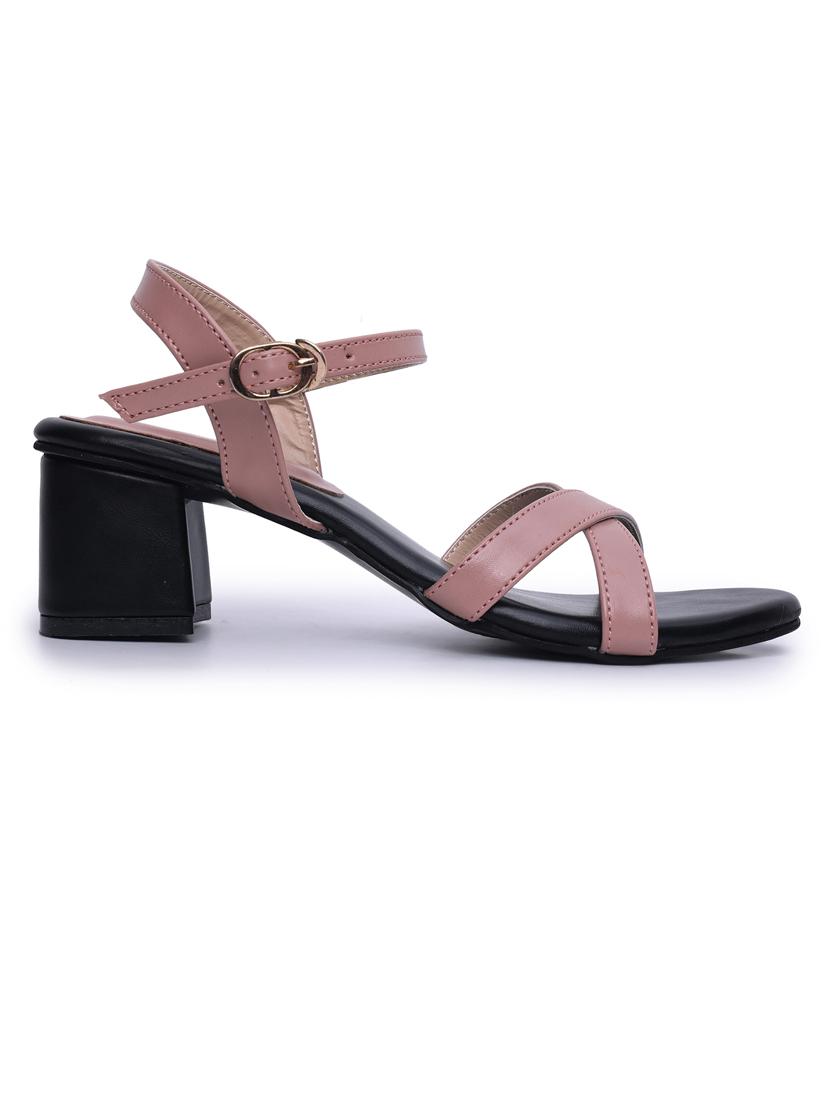 women solid ankle strap sandal - 21652899 - Standard Image - 2