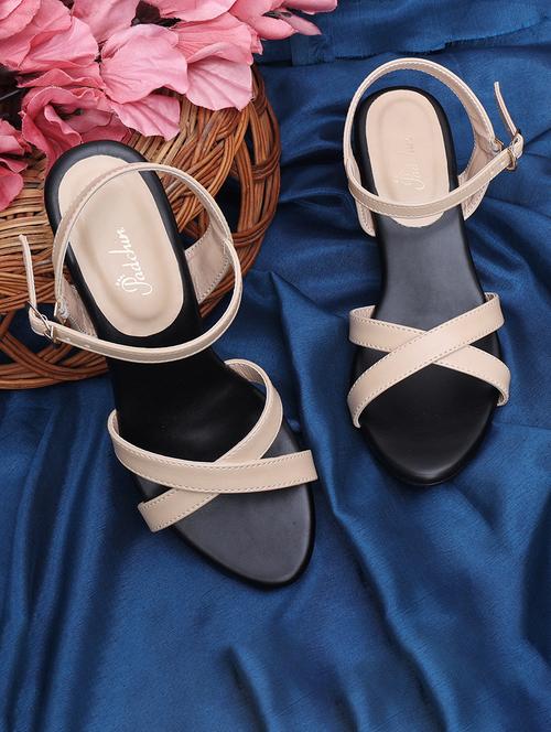 women solid ankle strap sandal - 21652901 -  Standard Image - 0