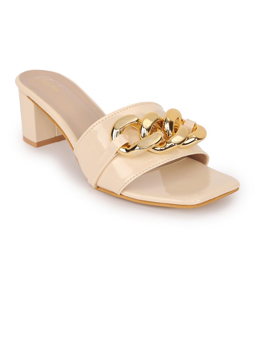 women embellished square toe block heel sandals - 21652903 - Standard Image - 2
