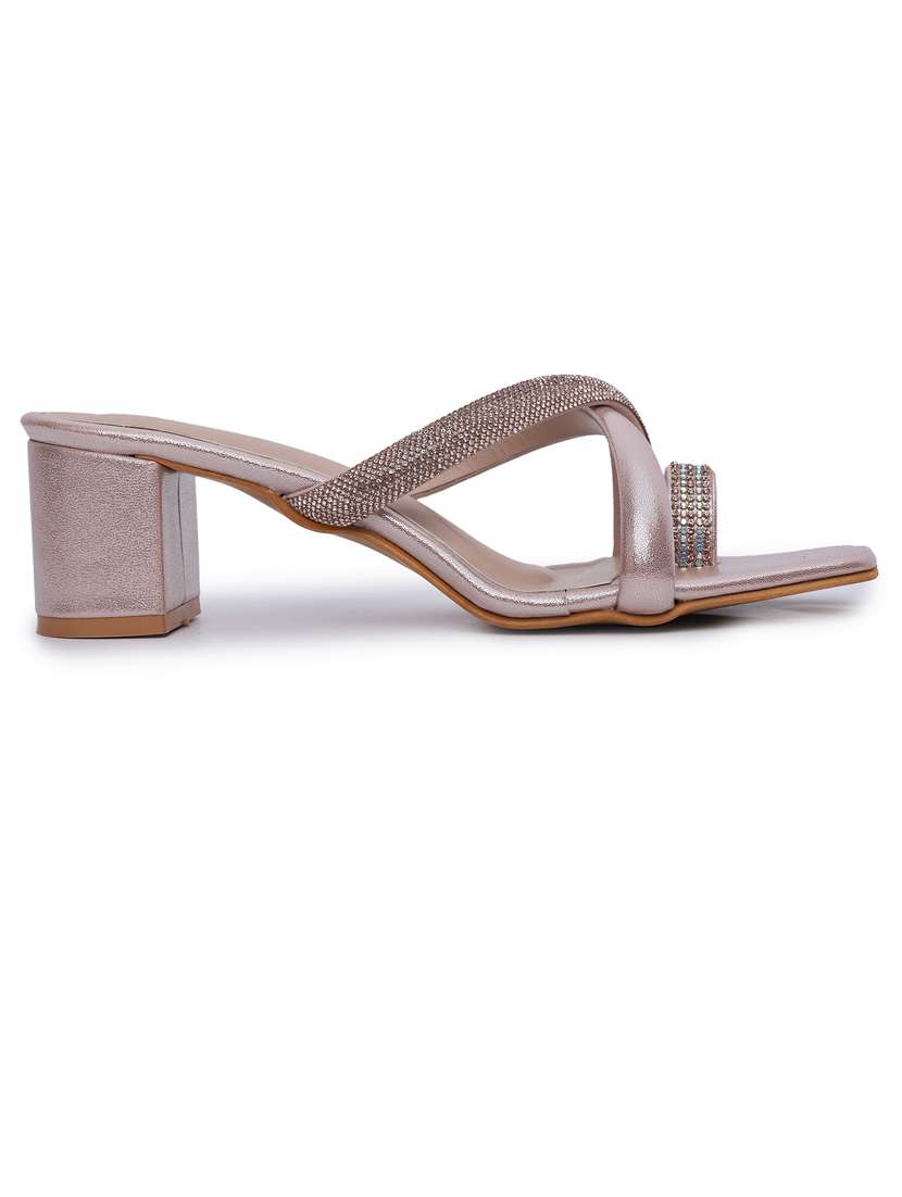 mauve pu slip on sandals - 21652904 -  Standard Image - 2