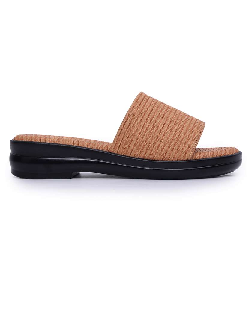 women textured slip on sandals - 21652907 -  Standard Image - 2