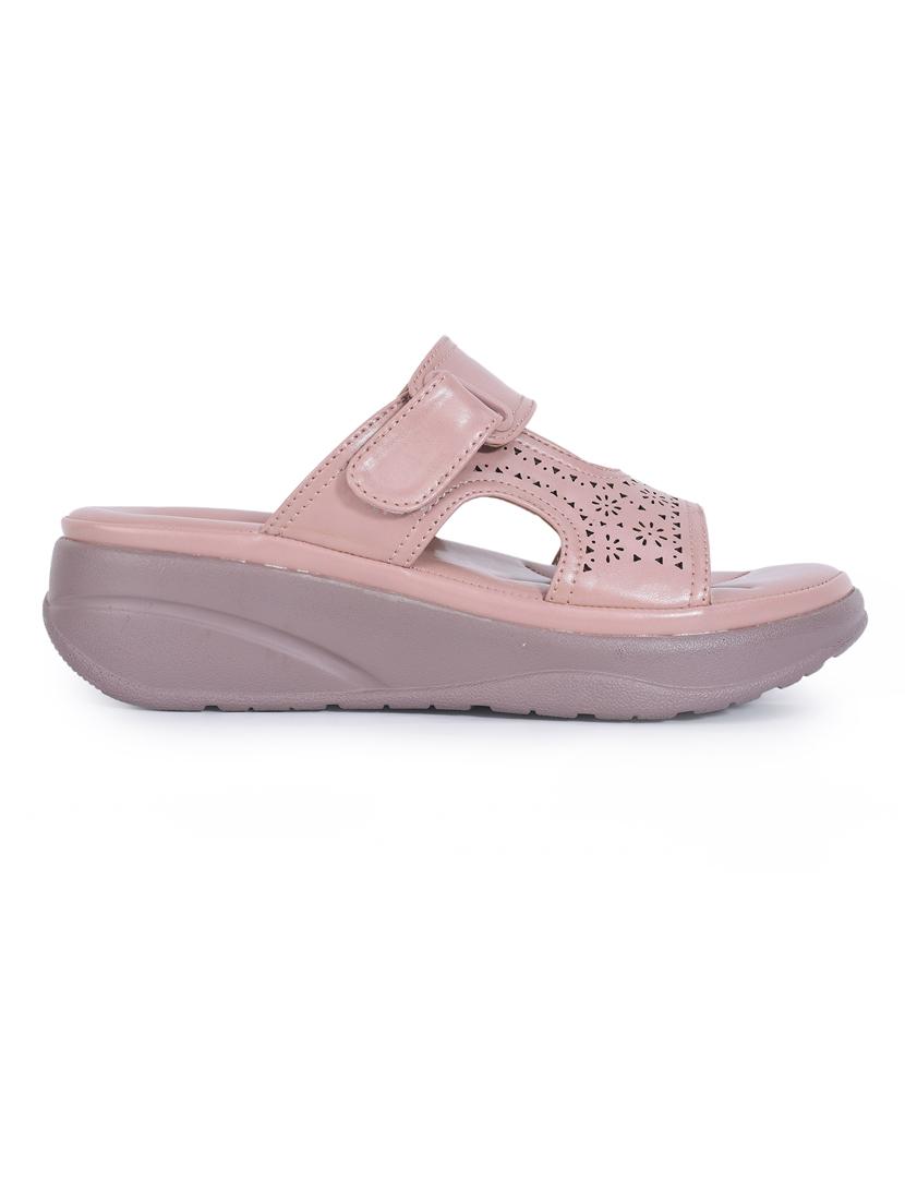 women peach cut work wedge - 21652916 - Standard Image - 2