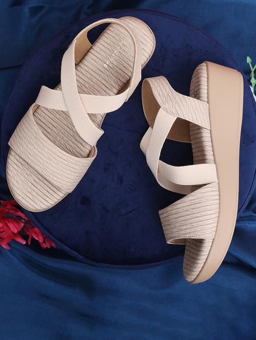 women solid back strap wedge - 21652924 - Standard Image - 0