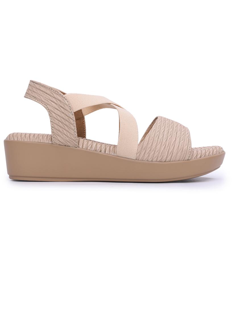 women solid back strap wedge - 21652924 - Standard Image - 2