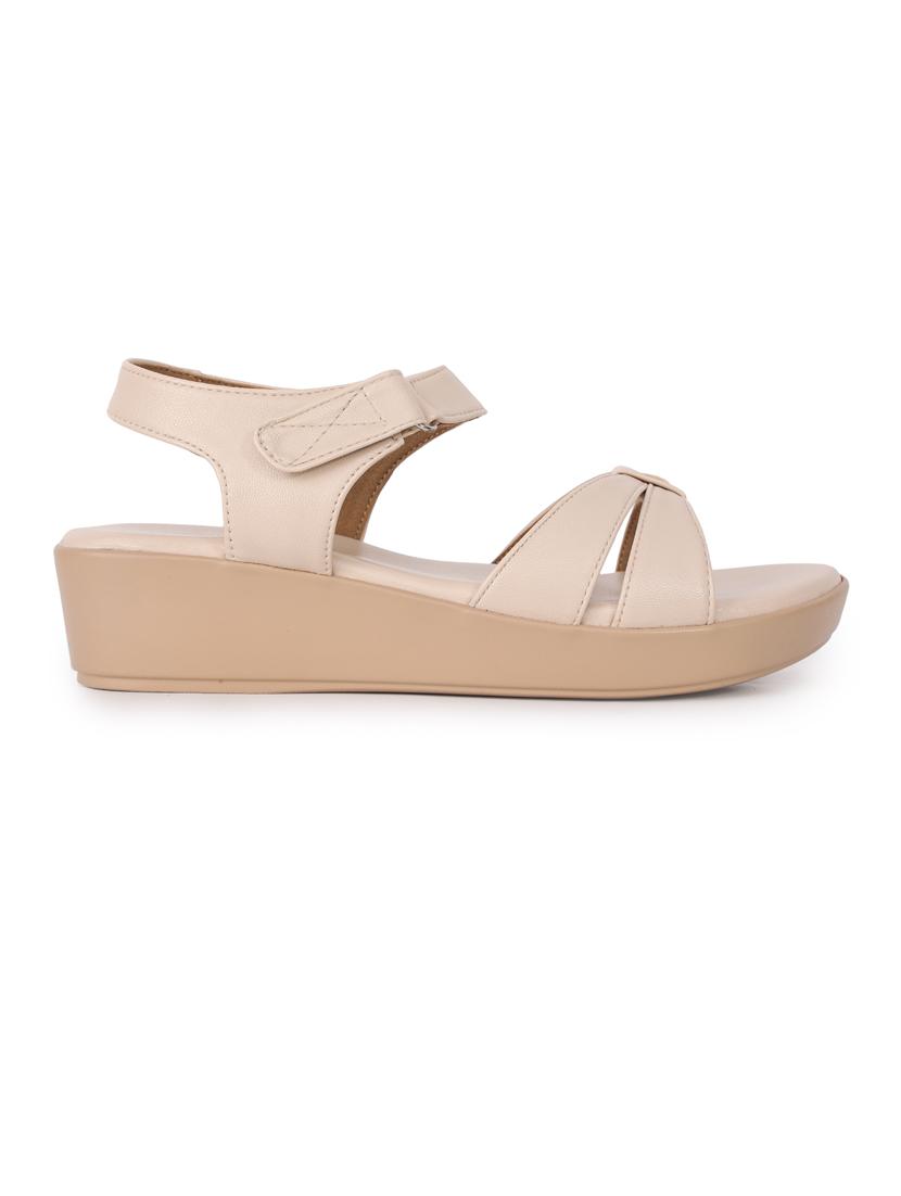 women solid ankle strap wedge - 21652935 - Standard Image - 2