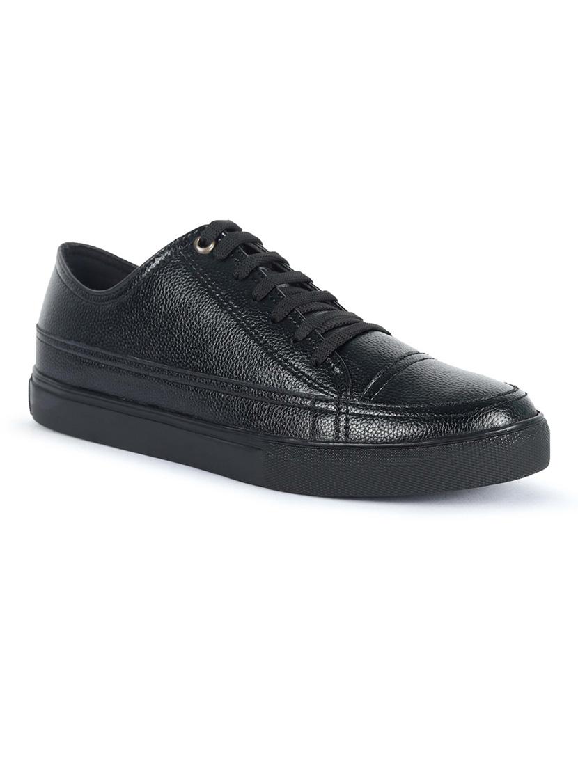 men solid lace up sneakers - 21652950 - Standard Image - 2