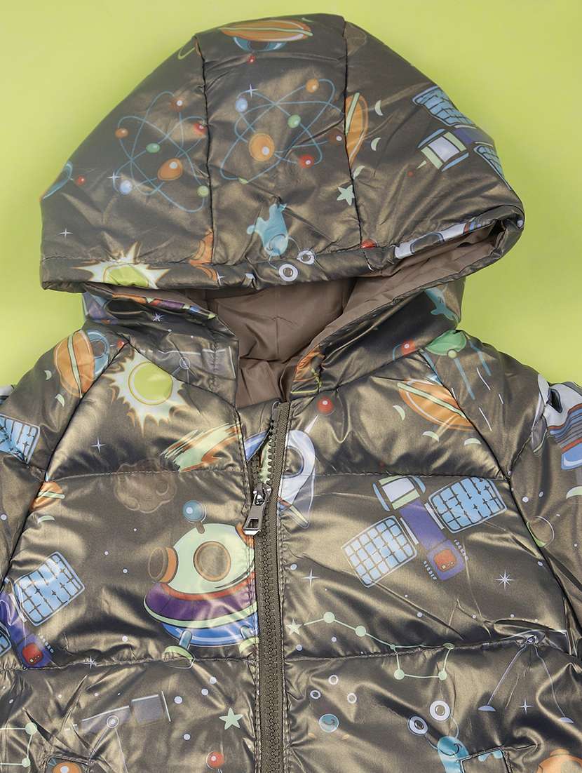 kids printed hooded jacket - 21653195 -  Standard Image - 2