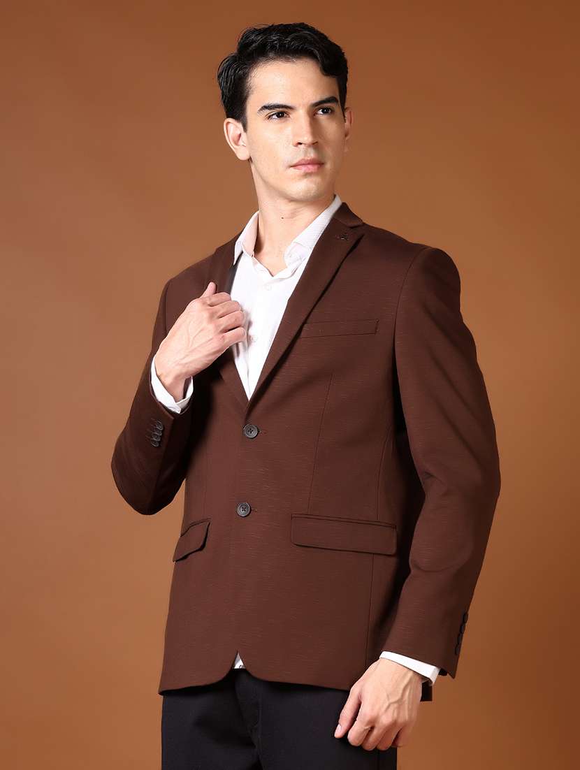 men solid long sleeve single breasted casual blazer - 21653218 -  Standard Image - 2