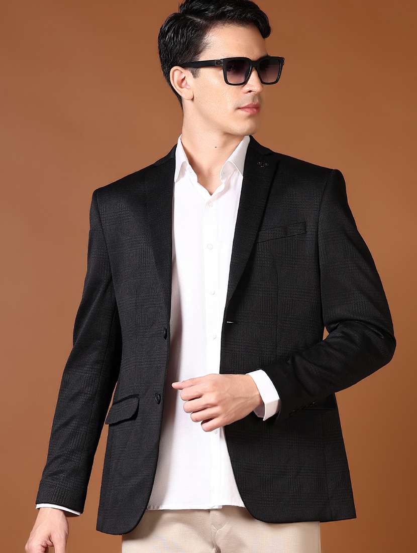 men solid long sleeve single breasted casual blazer - 21653220 -  Standard Image - 2