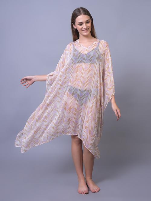 women printed beach wear coverups - 21653417 - Standard Image - 0