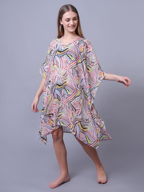 women printed beach wear coverups - 21653420 -  Standard Image - 0