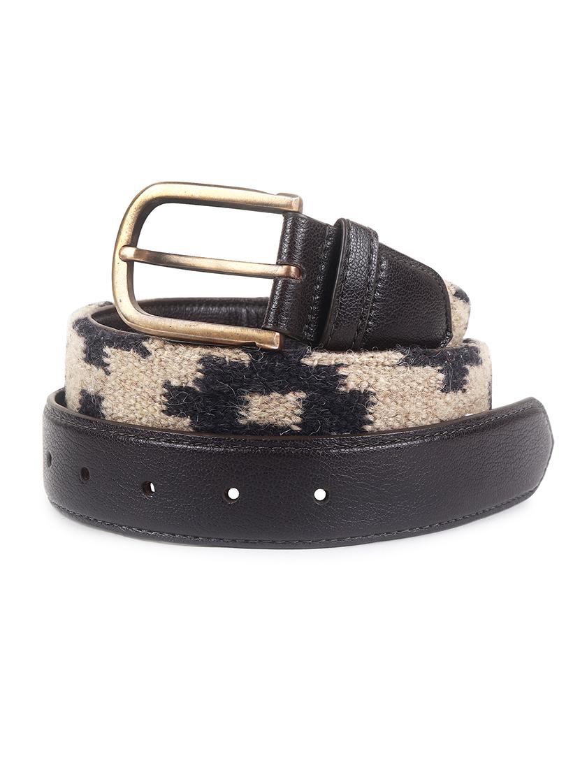 men black leatherette belt - 21653425 - Zoom Image - 0