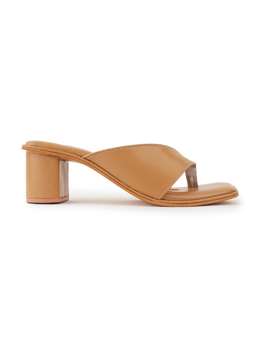 women slip on block heel sandal - 21653499 - Standard Image - 2