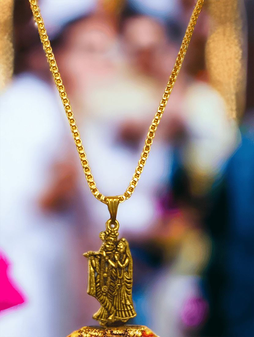 men sacred idol pendant with chain - 21659709 -  Standard Image - 2