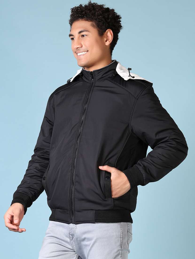 men solid long sleeve reversible bomber jacket - 21659746 -  Standard Image - 2