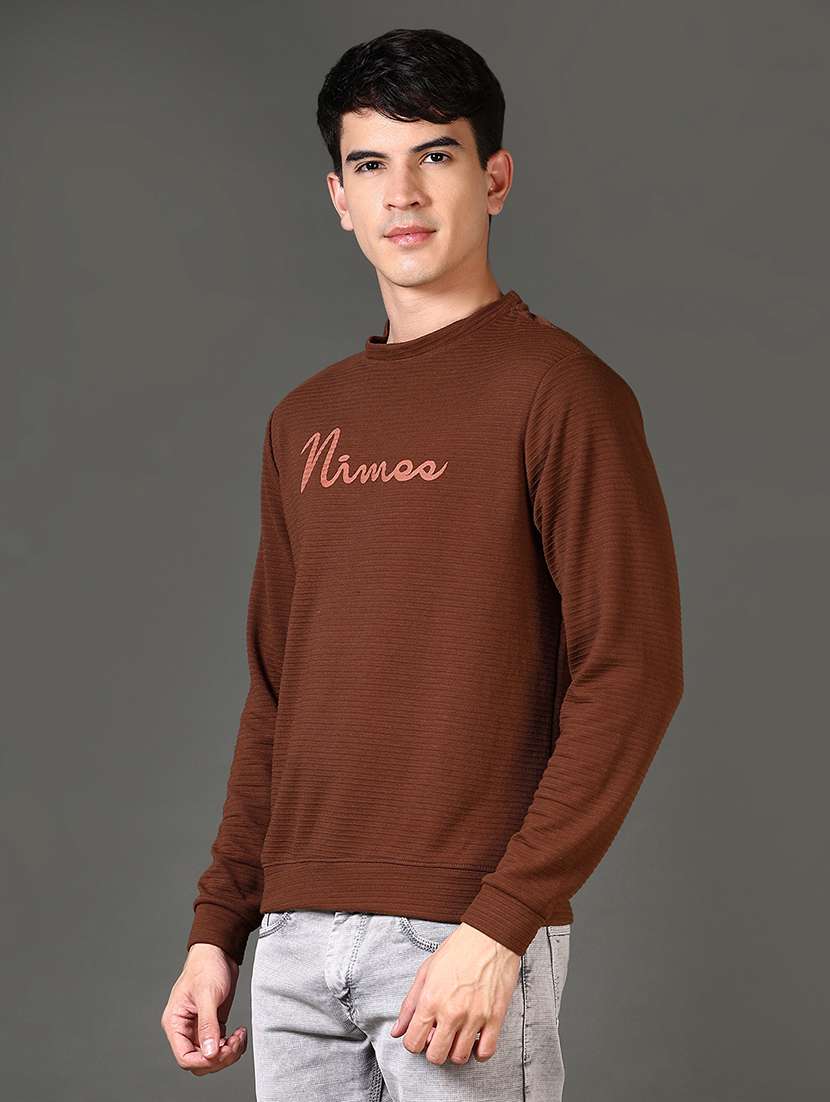 men chest print long sleeve sweatshirt - 21659765 -  Standard Image - 2