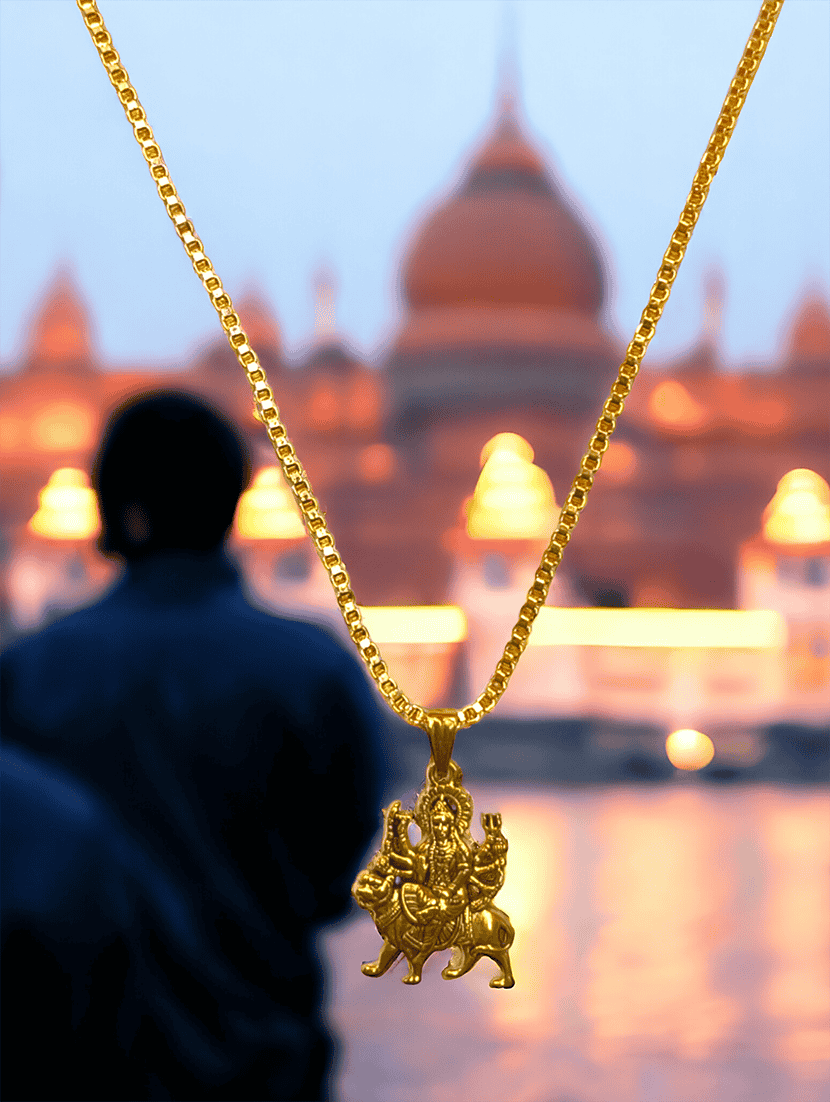 men sacred idol pendant with chain - 21659840 -  Standard Image - 2