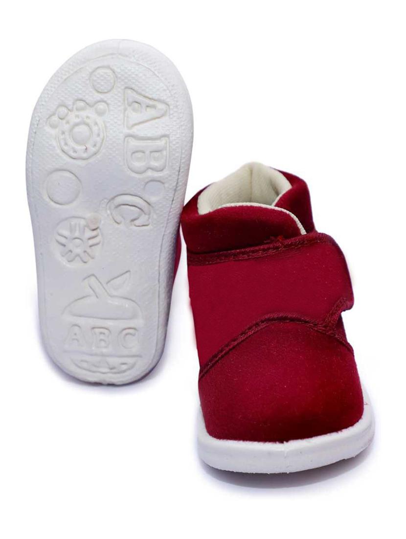 unisex solid slip on velcro shoes - 21660206 - Standard Image - 2