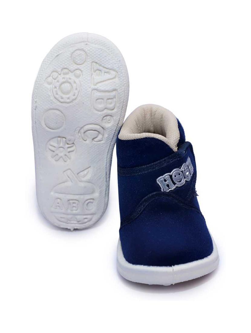 unisex solid slip on velcro shoes - 21660224 - Standard Image - 2