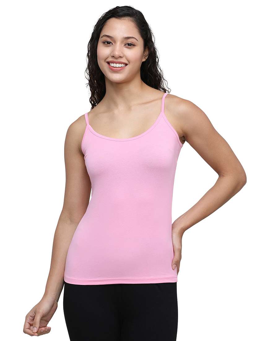 women solid cotton camisole