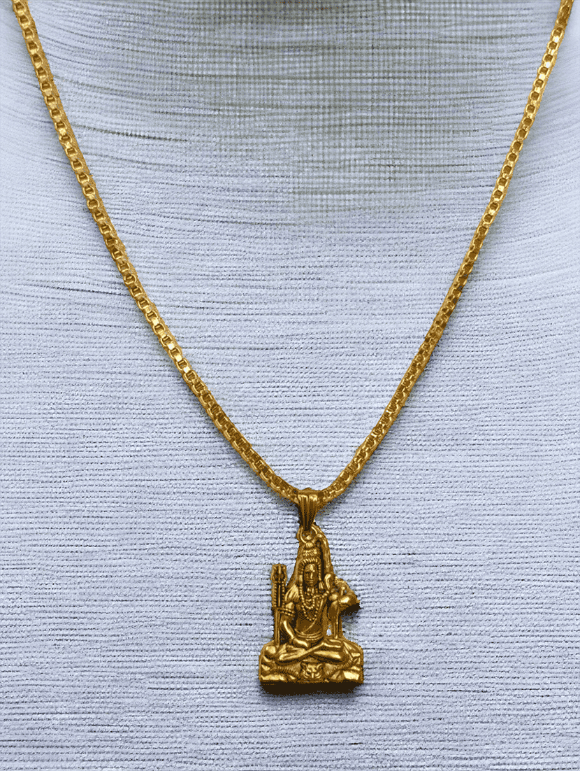 men sacred idol pendant with chain - 21661029 -  Standard Image - 2