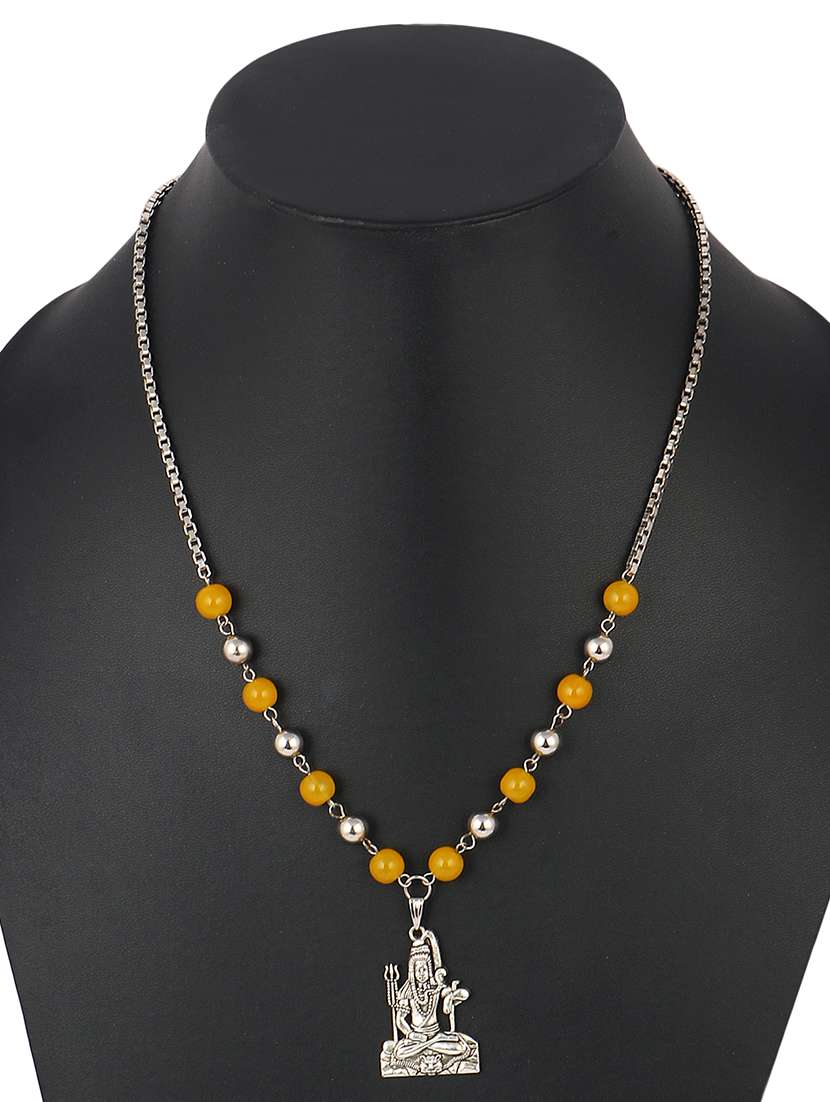 men sacred idol pendant with chain - 21661034 -  Standard Image - 2