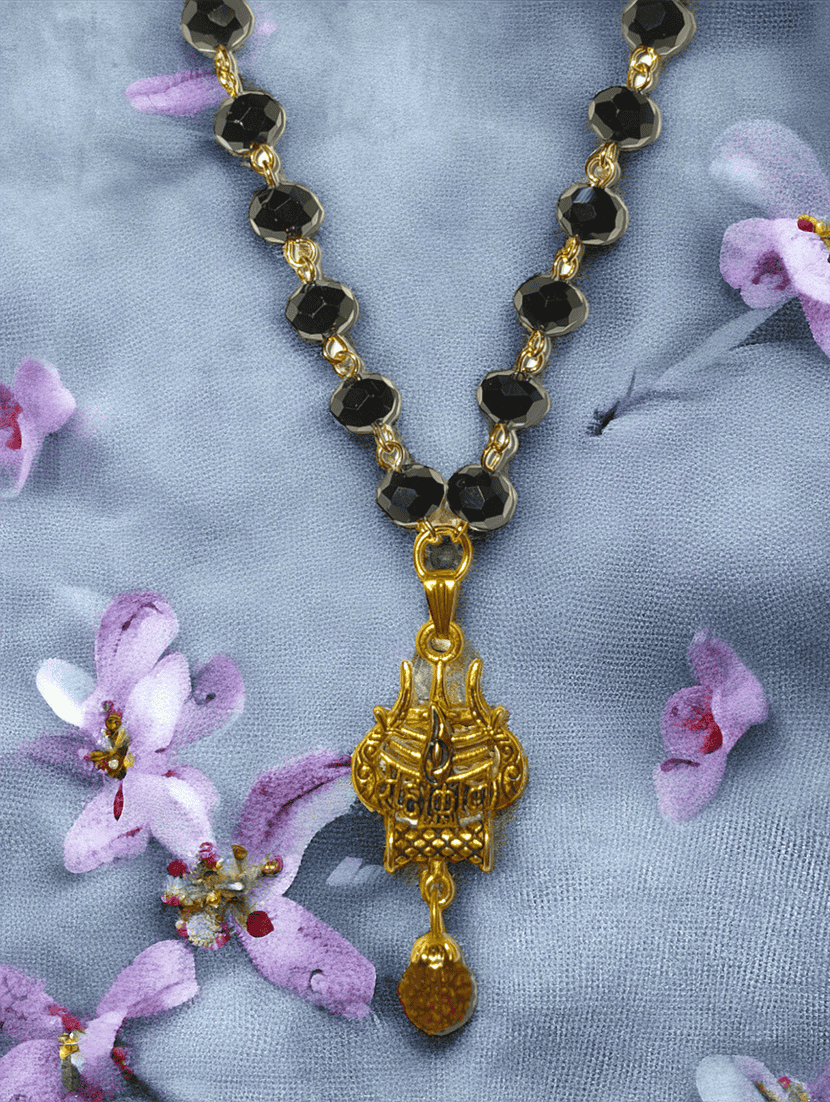 men sacred trishul rudraksh mahakal pendant with chain - 21661037 -  Standard Image - 2