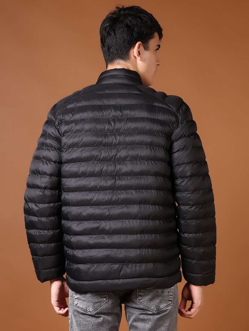 men solid long sleeve puffer jacket - 21661163 -  Standard Image - 2