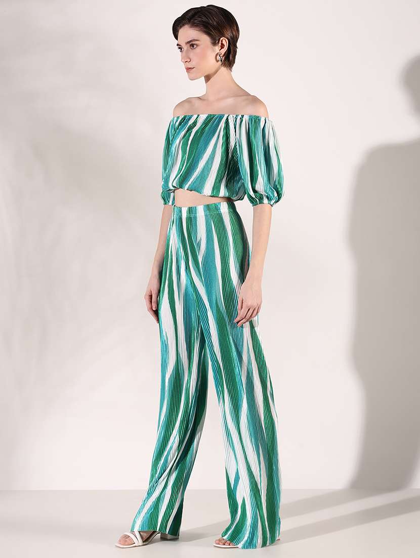 women printed top and trouser co-ord set - 21661454 -  Standard Image - 2