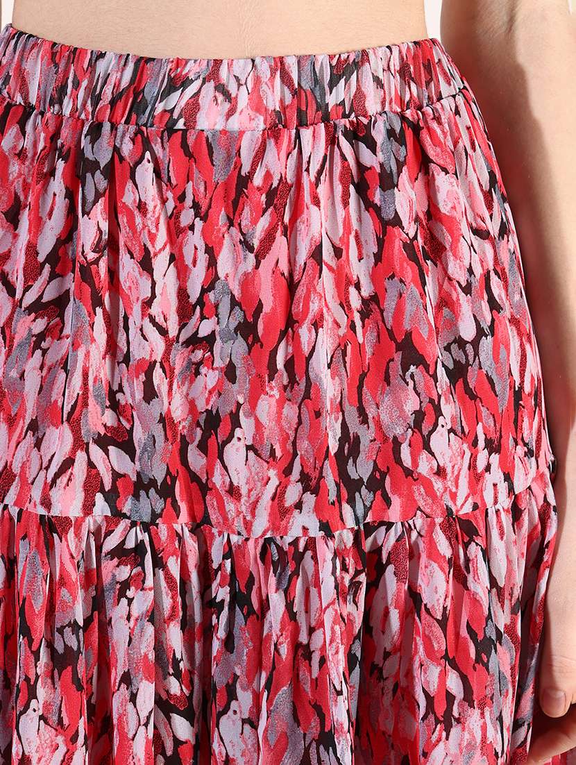 women printed top and skirt co-ords set - 21661458 - Standard Image - 7